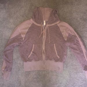 Free People zip-up hoodie